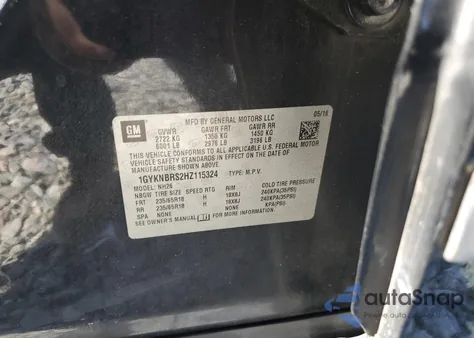 2017 Cadillac Xt5 Luxury from USA, damaged, VIN 1GYKNBRS2HZ115324